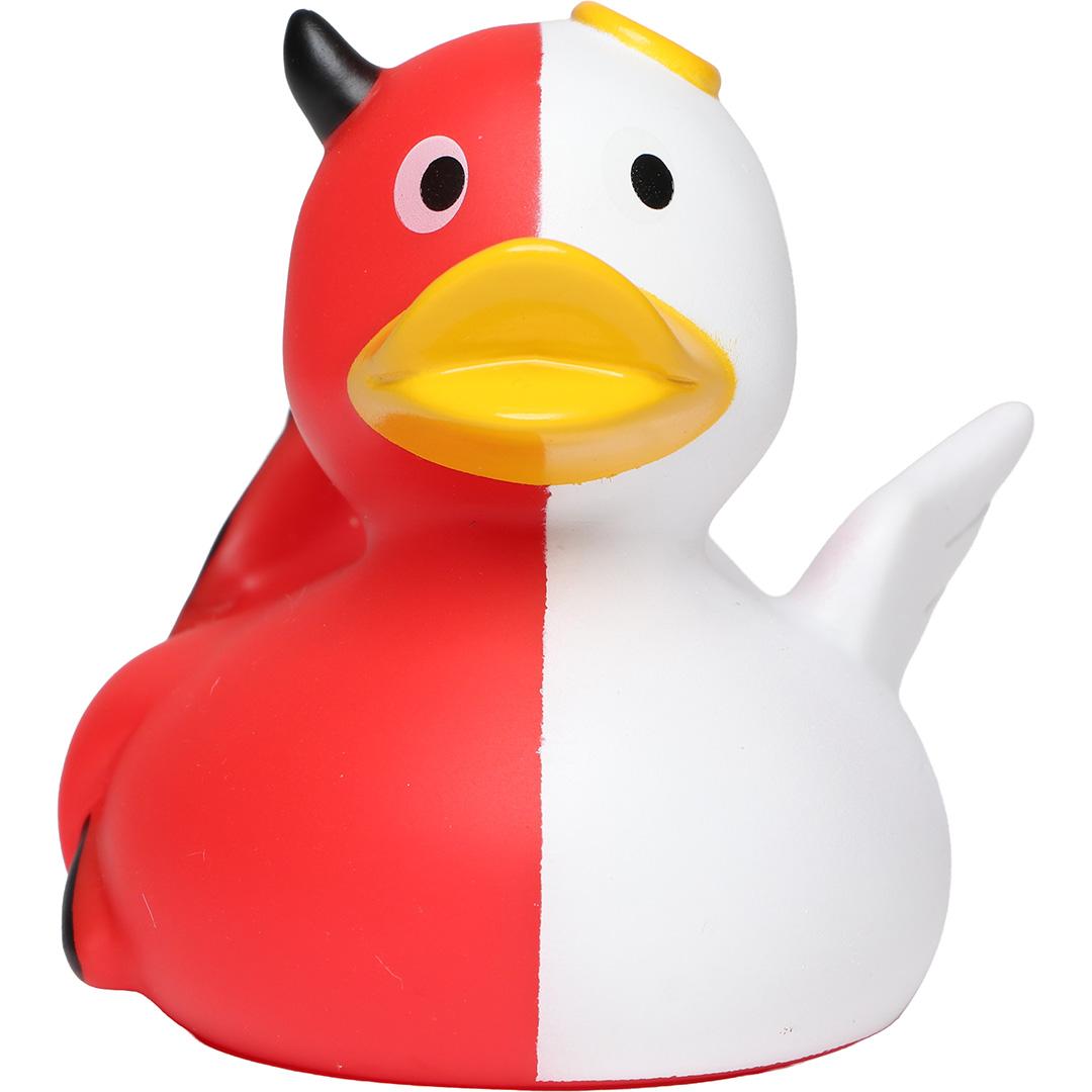 M131019 Multicoloured - Squeaky Duck angel/devil - mbw